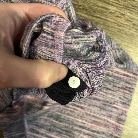 Lululemon High Times Pant in Space Dye Camo Tender Violet Black Grape Size 8 - Picture 9 of 9